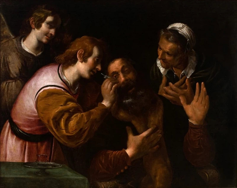 La guarigione del padre di Tobia - Museu Nacional de Belas Artes , Buenos Aires